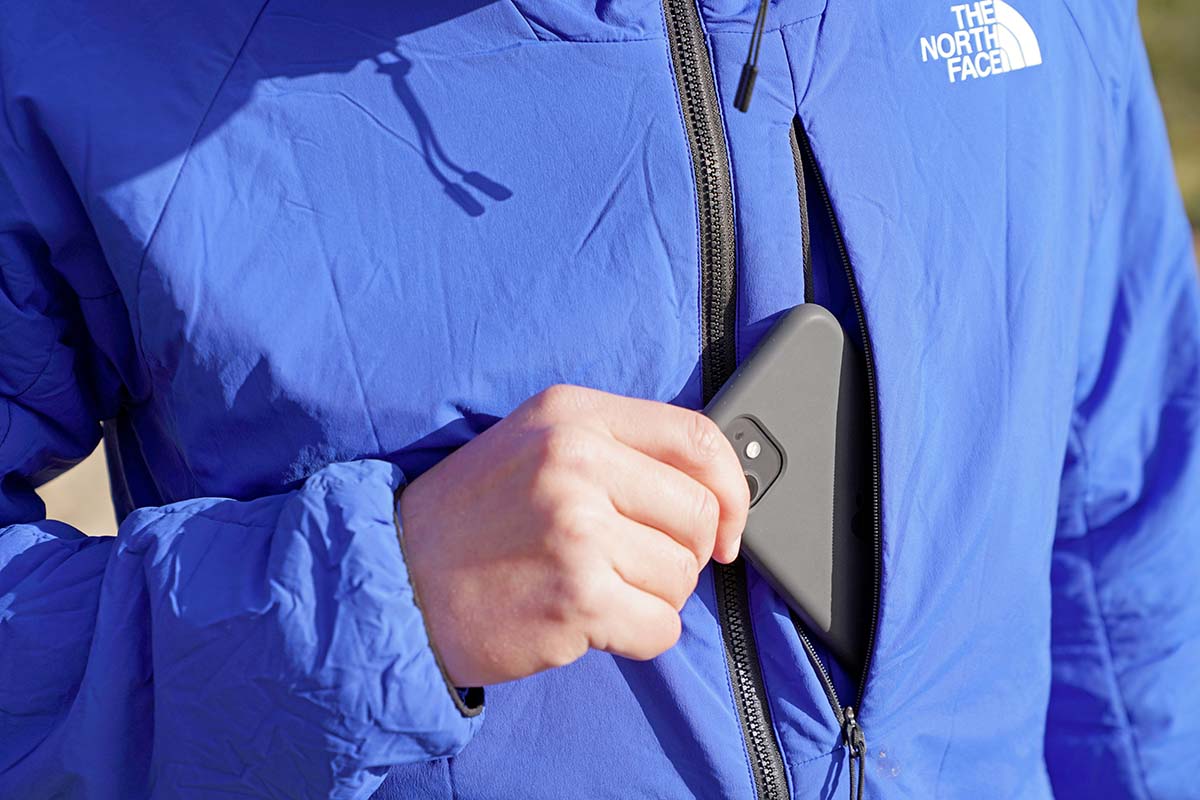 The North Face Ventrix Hoodie synthetic insulated jacket (chest pocket)