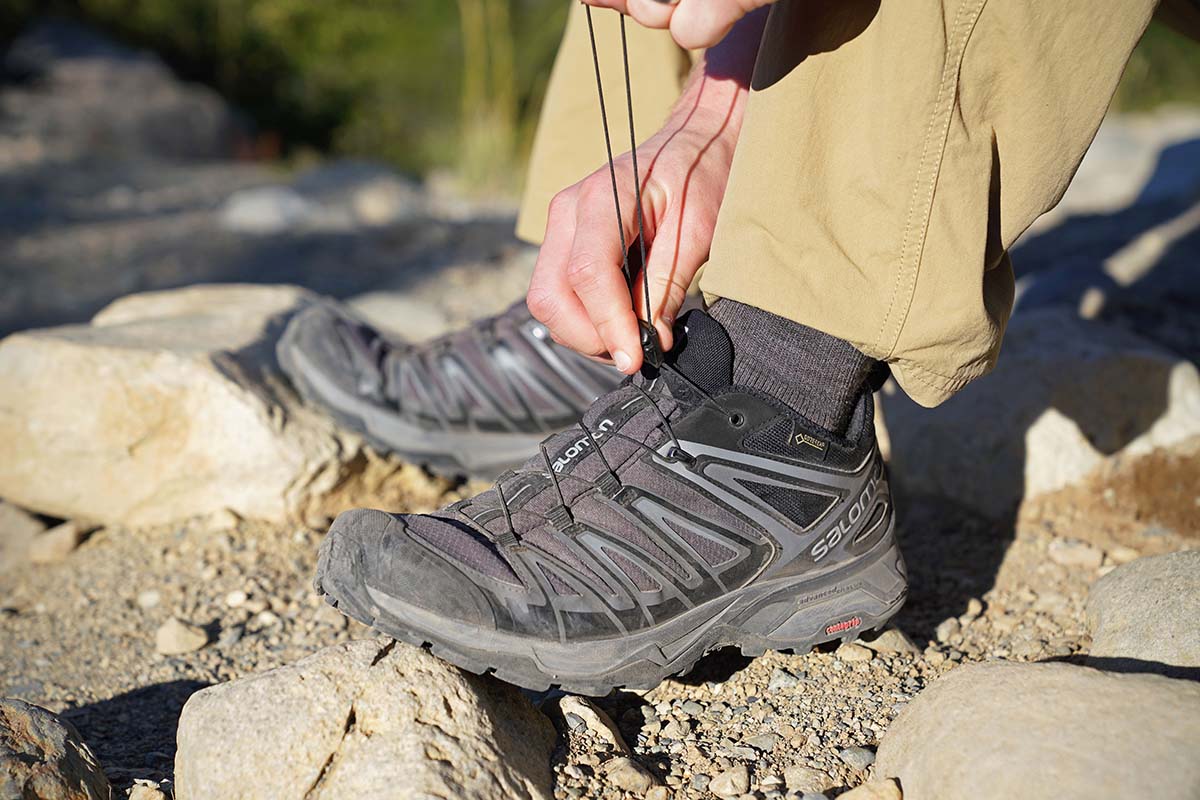 Salomon X Ultra 3 (lacing close-up)