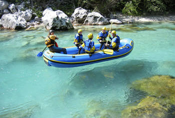 Rafting on the Emerald River | Credit: 3Glav Adventures | Slovenia, Emerald River